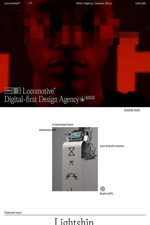 Locomotive® website screenshot