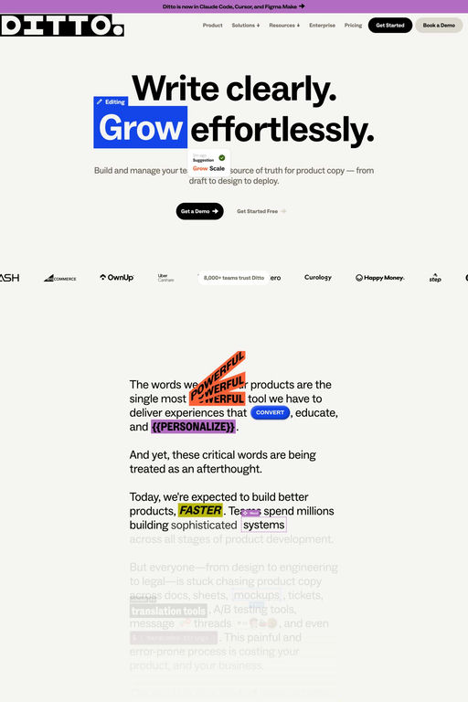 Ditto website screenshot