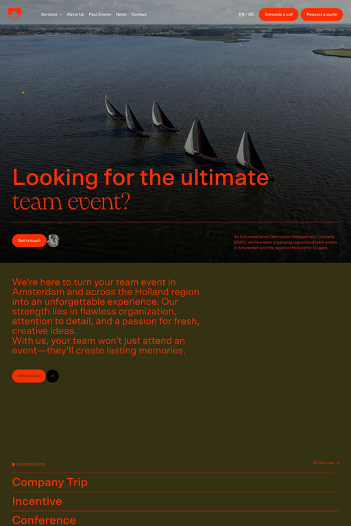 Canals and Windmills website screenshot
