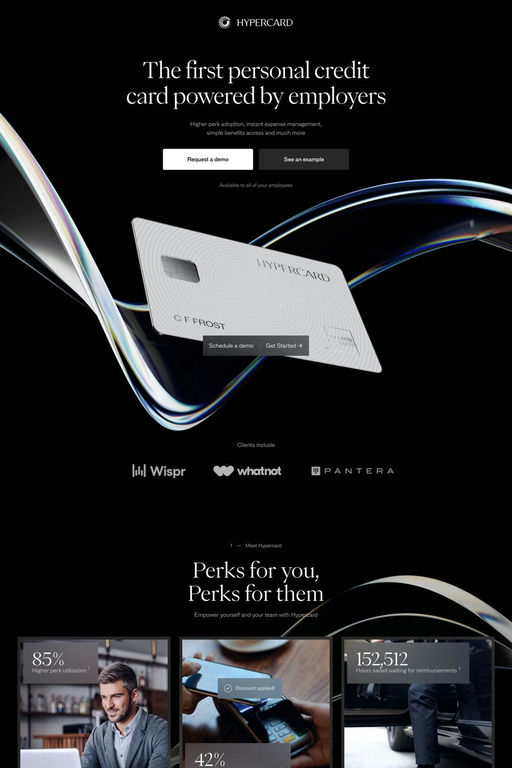 Hypercard website screenshot