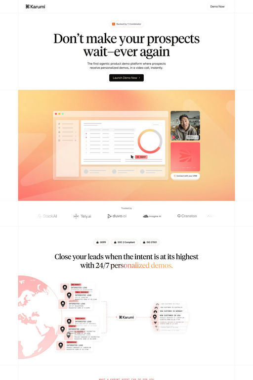 Karumi AI website screenshot