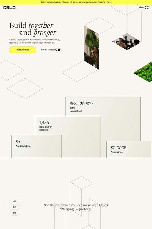 Celo website screenshot