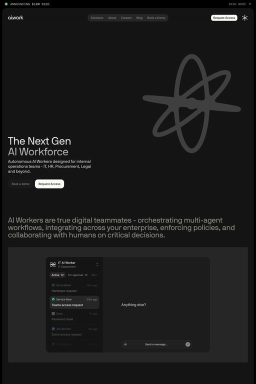 ai.work website screenshot