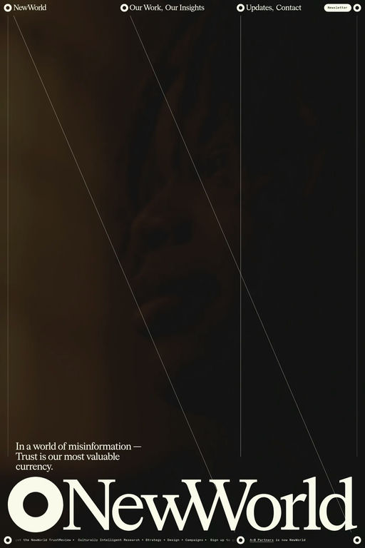 NewWorld website screenshot