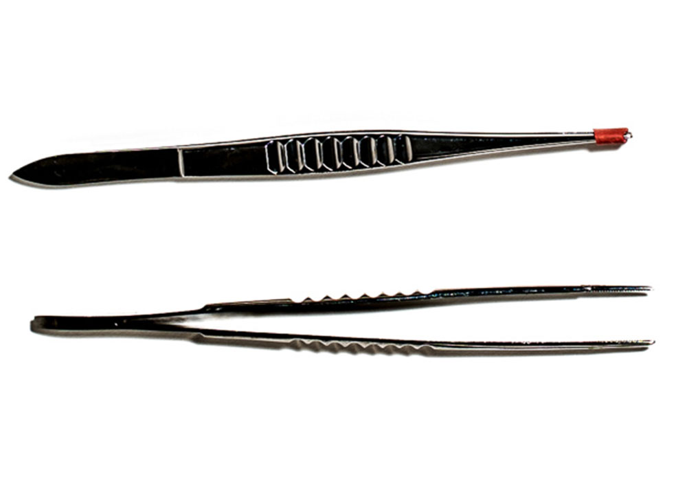 Tweezers, metal, stick 11.5 cm