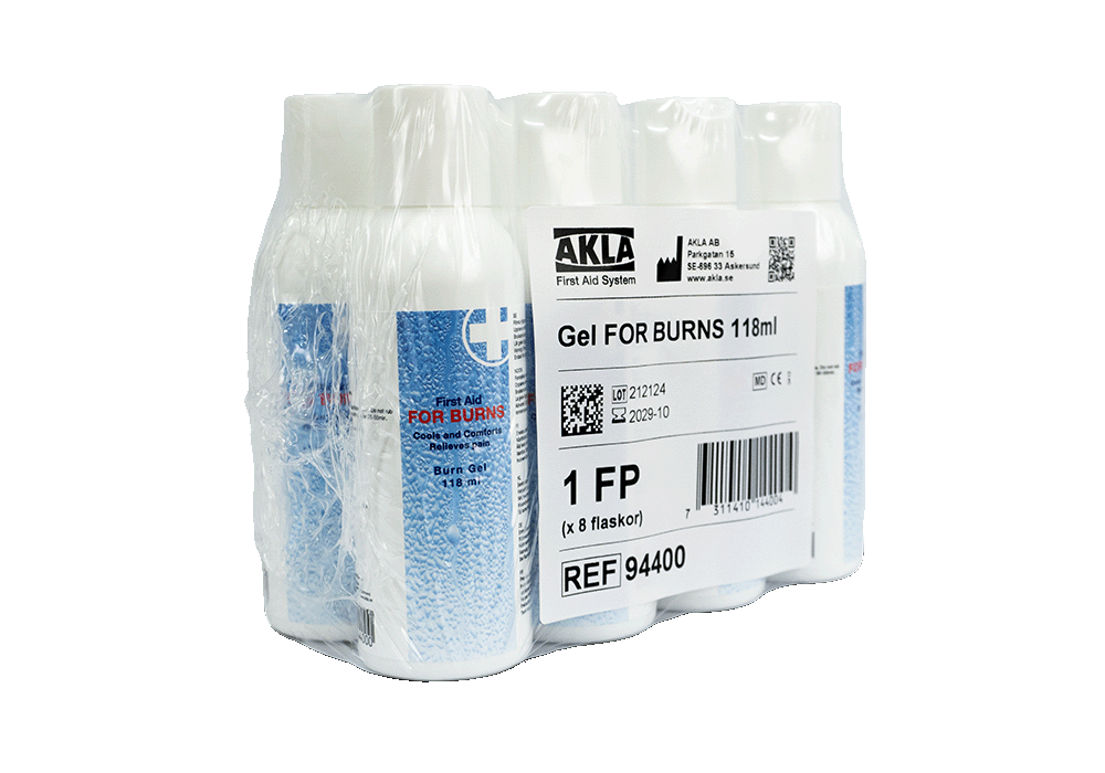 Gel FOR BURNS, bottle, 118ml, 8 bottles/display