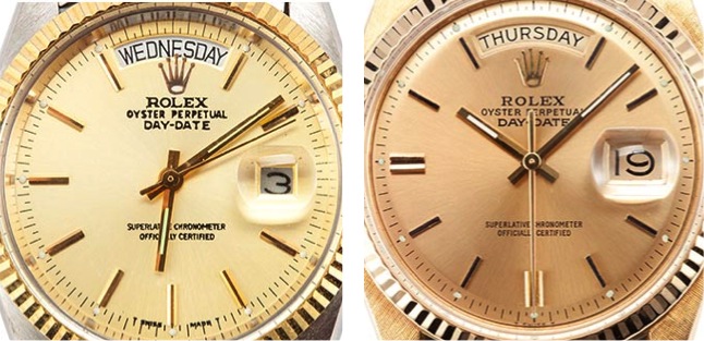 A real vs fake Rolex Day-Date