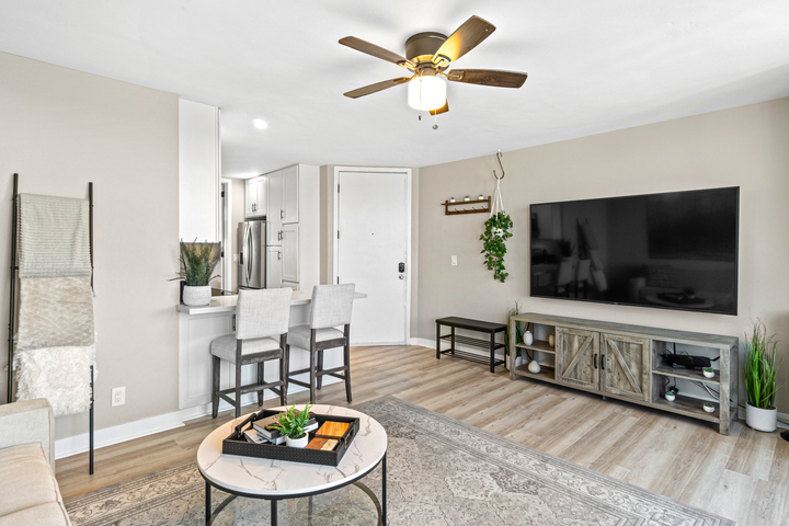 80 Inch Large TV. Roku TV installed with many network channels using your own login credentials.