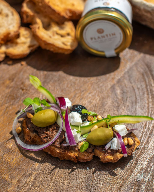 Grilled Toast with Summer Truffle Olive Delight