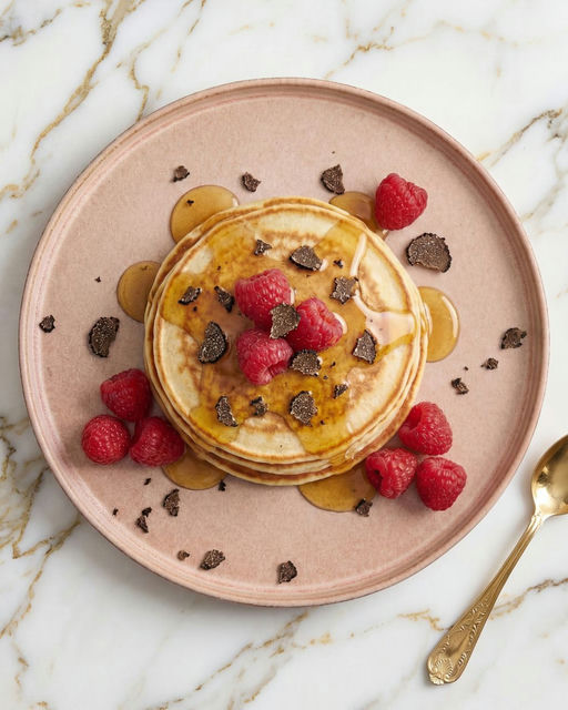 Gourmet Pancakes with Black Truffle from Périgord & Acacia Honey