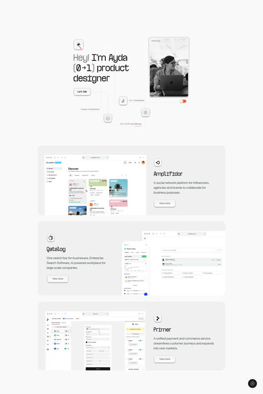 Ayda Oz website screenshot