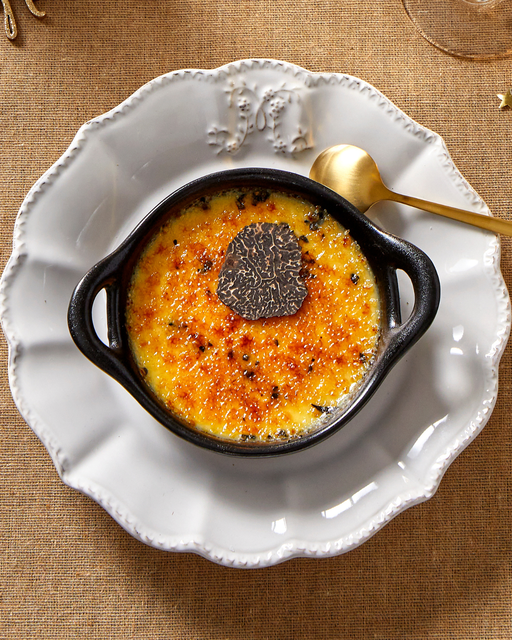 Crème brûlée à la truffe noire Plantin