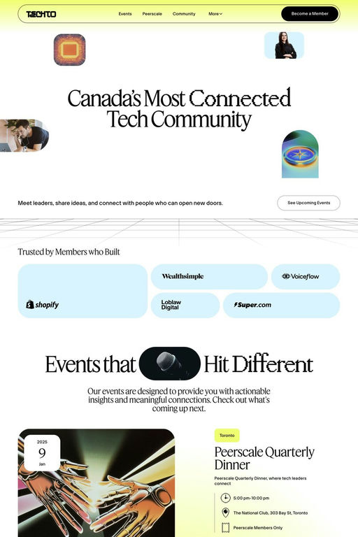 TechTO website screenshot