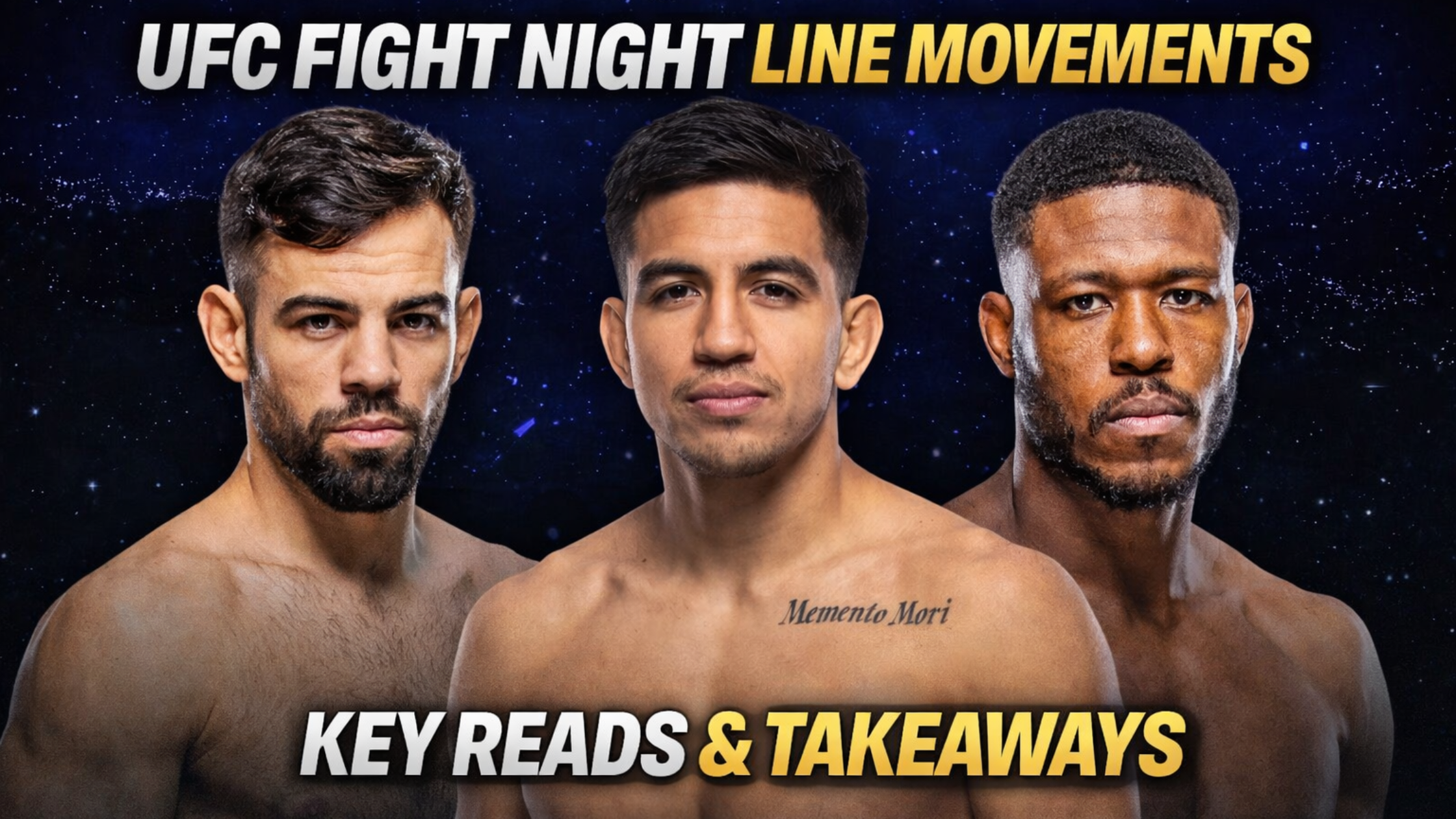 UFC Fight Night Line Movements & Key Reads