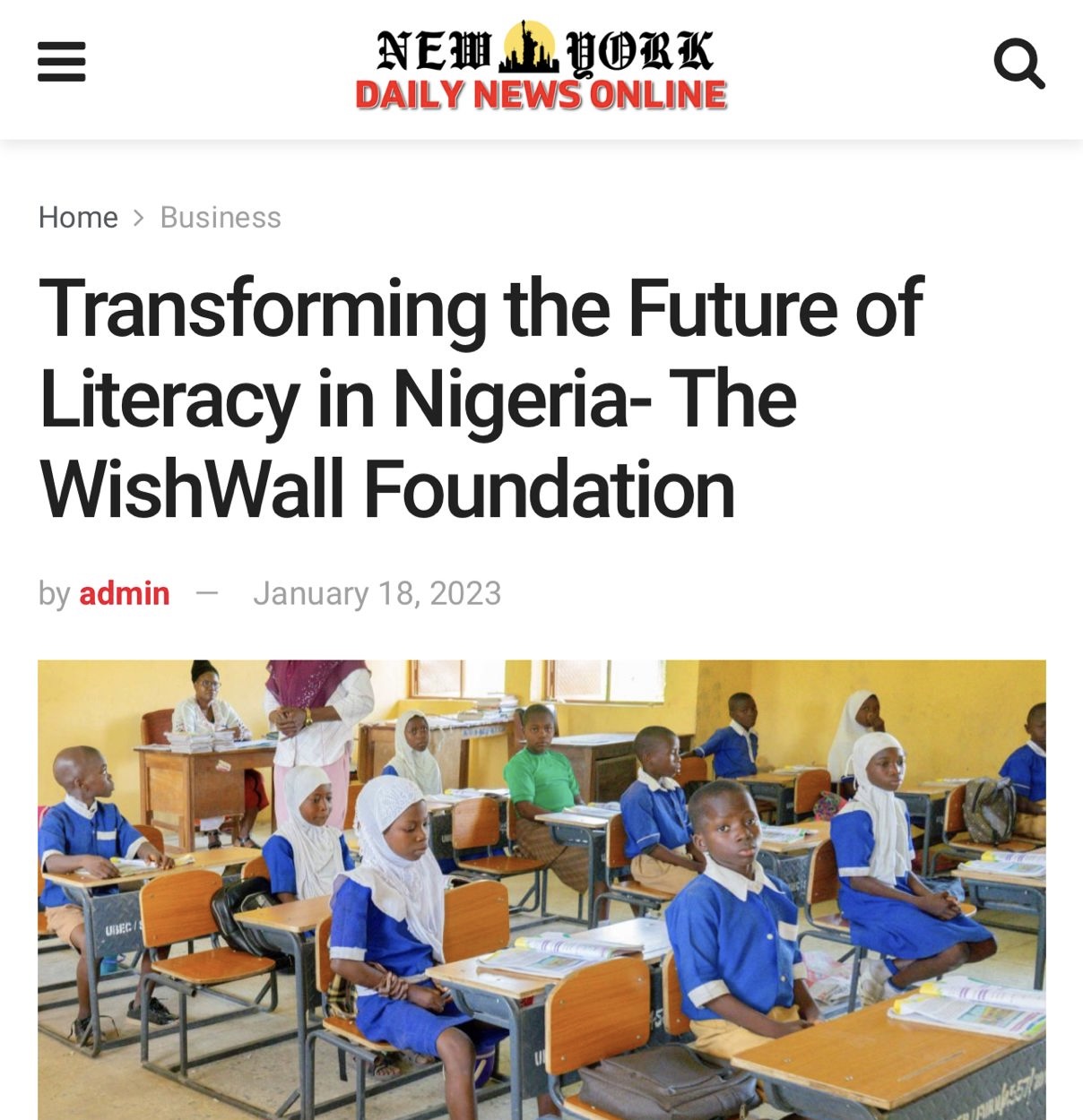 Appreciation for Library Support