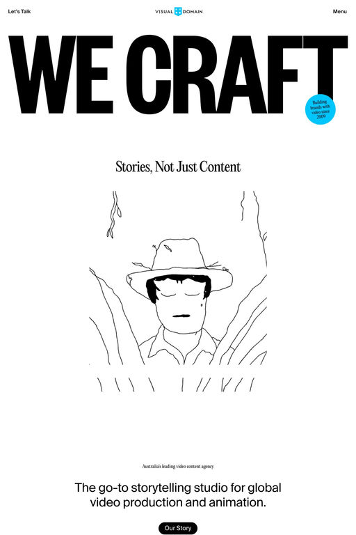 Visual Domain website screenshot