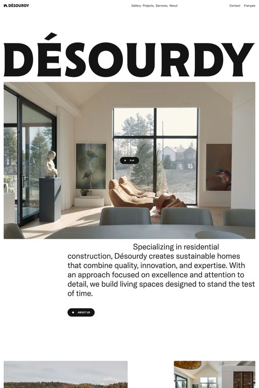 Désourdy website screenshot