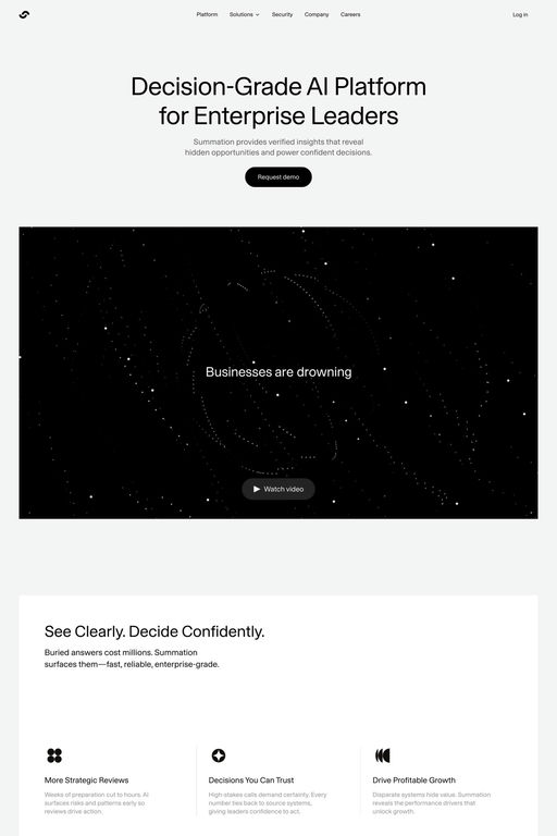 Summation website screenshot