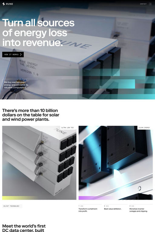 Rune website screenshot