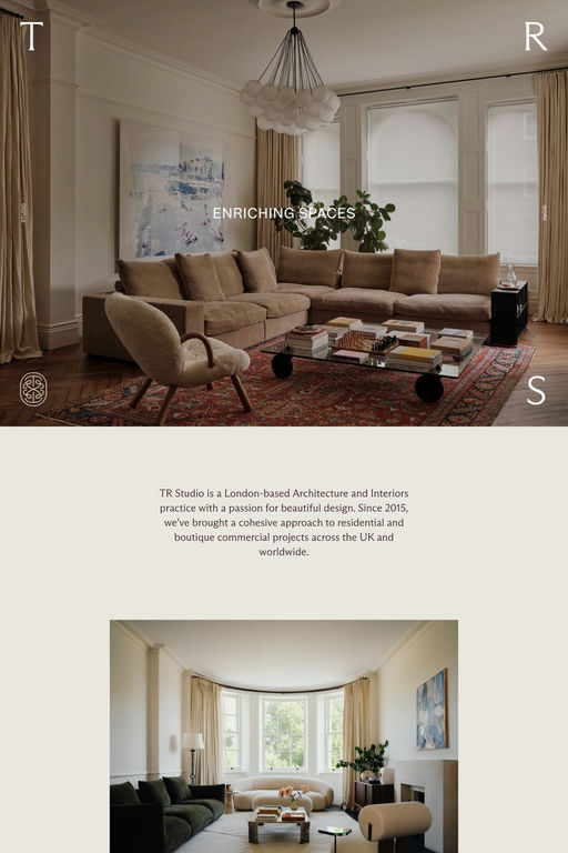 TR Studio website screenshot