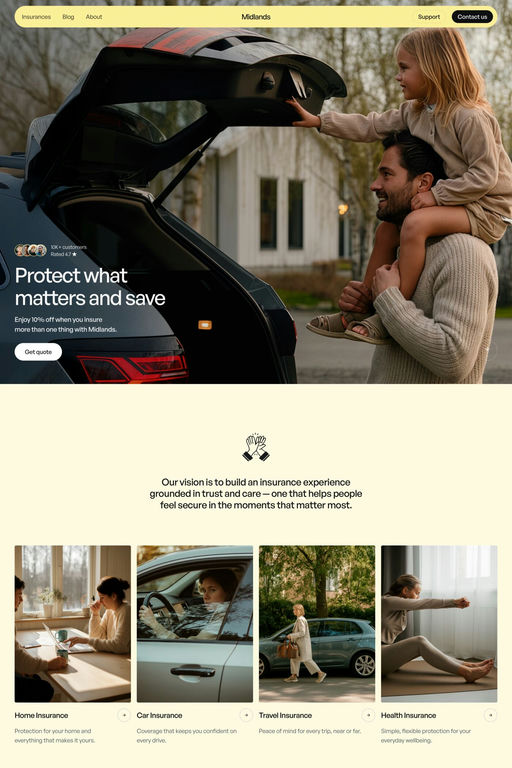 Midlands template screenshot