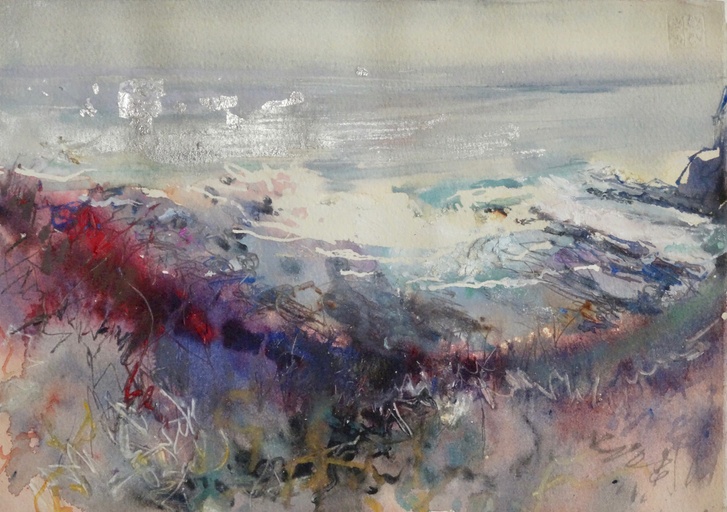 Down to the bay, silvery light, Crackington Haven, Cornwall