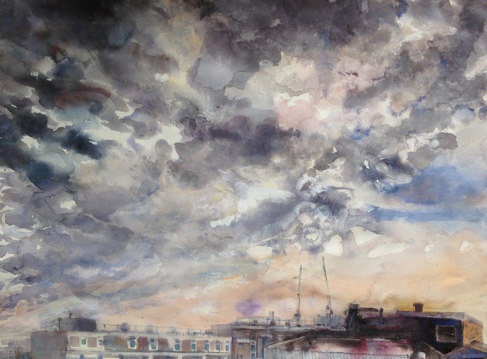 Patterns of clouds from my studio window, Peckham.