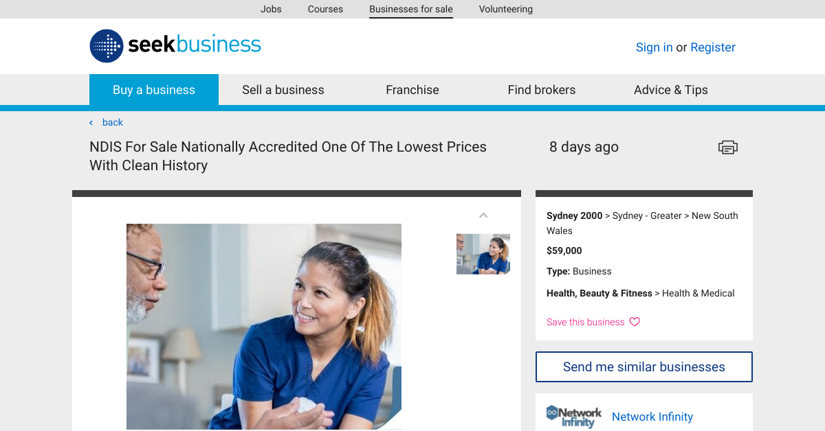 Sell NDIS Business