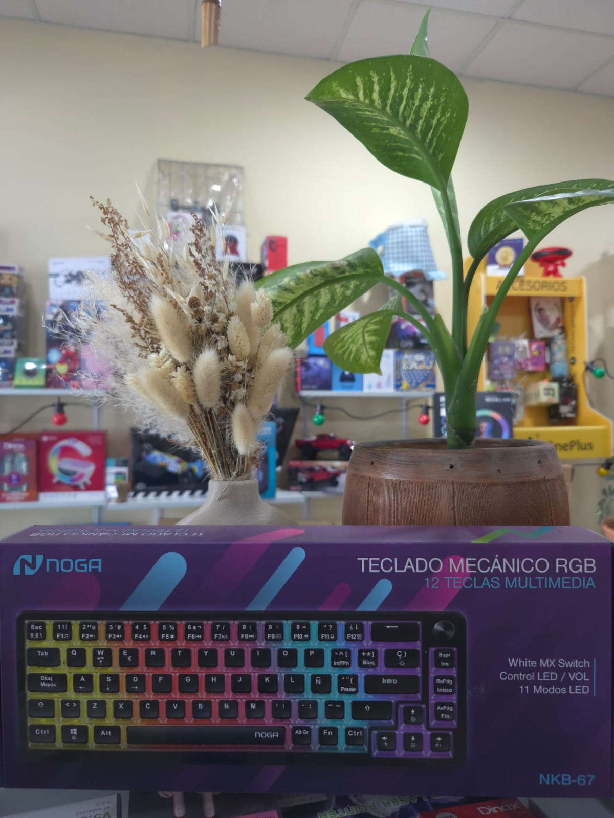 eclado Gamer Mecanico Pc Led Rgb Retroiluminado Noga Nkb-67 1