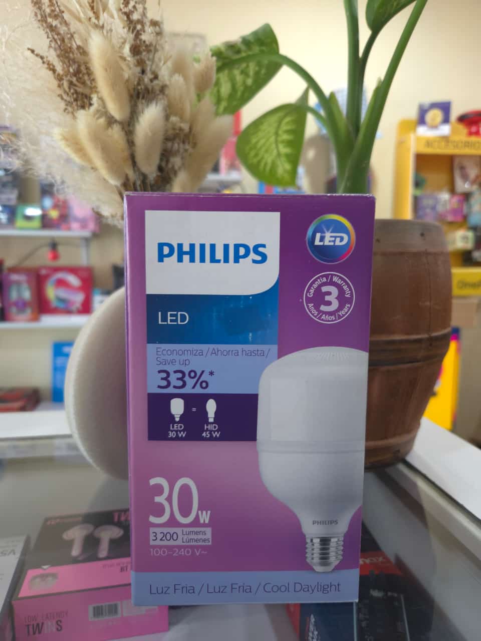 FOCO LED BOTELLA T-FORCE CORE HB 30W E27 LUZ FRÍA 6500K PHILIPS 1