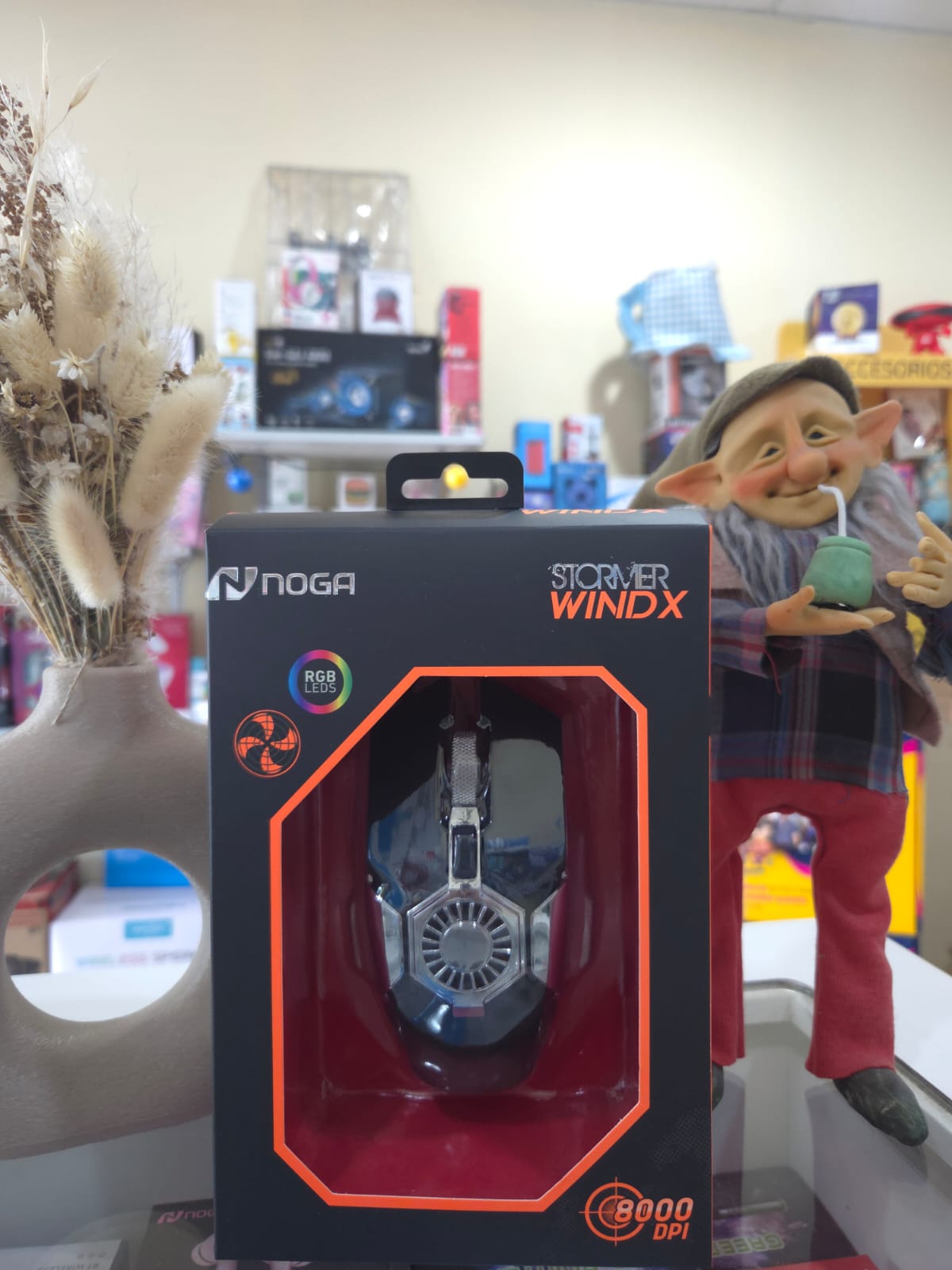 MOUSE NOGA GAMER 8000DPI RGB ST WINDX 1