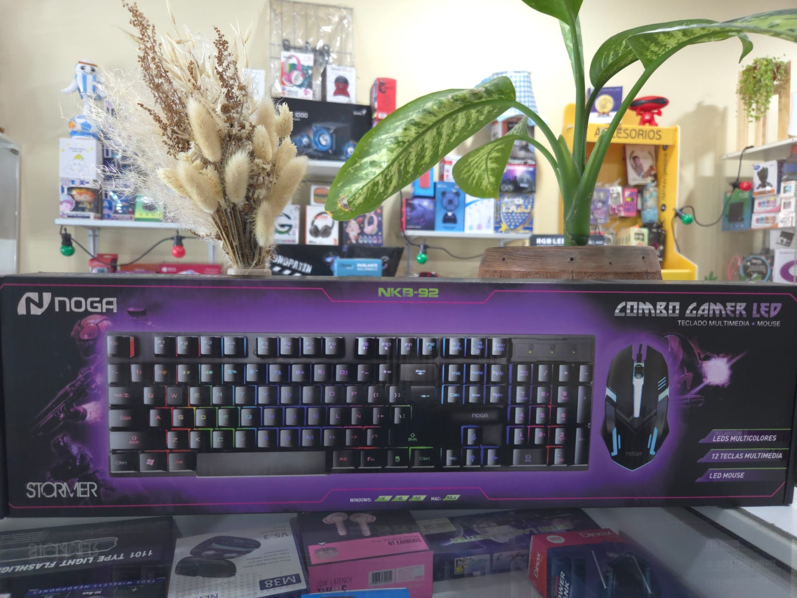 Teclado Y Mouse Kit Gamer Pc Full Luz Rgb Noga Nkb-92 1