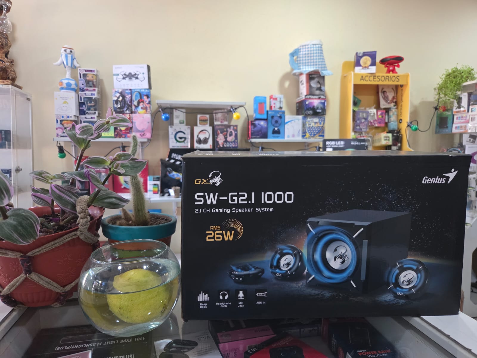 Parlantes Genius Gx Sw-g 2.1 1000 Blk 26w Subwoofer Gamer 1