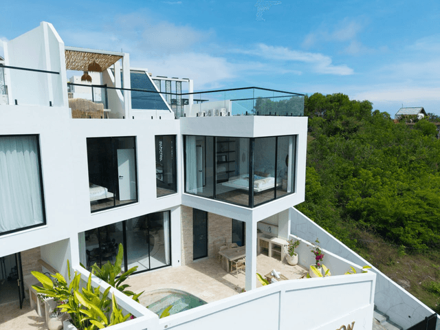 Современная вилла в комплексе Nusa Dua — 3 спальни, бассейн, вид на океан, 5 мин до пляжа Pandawa