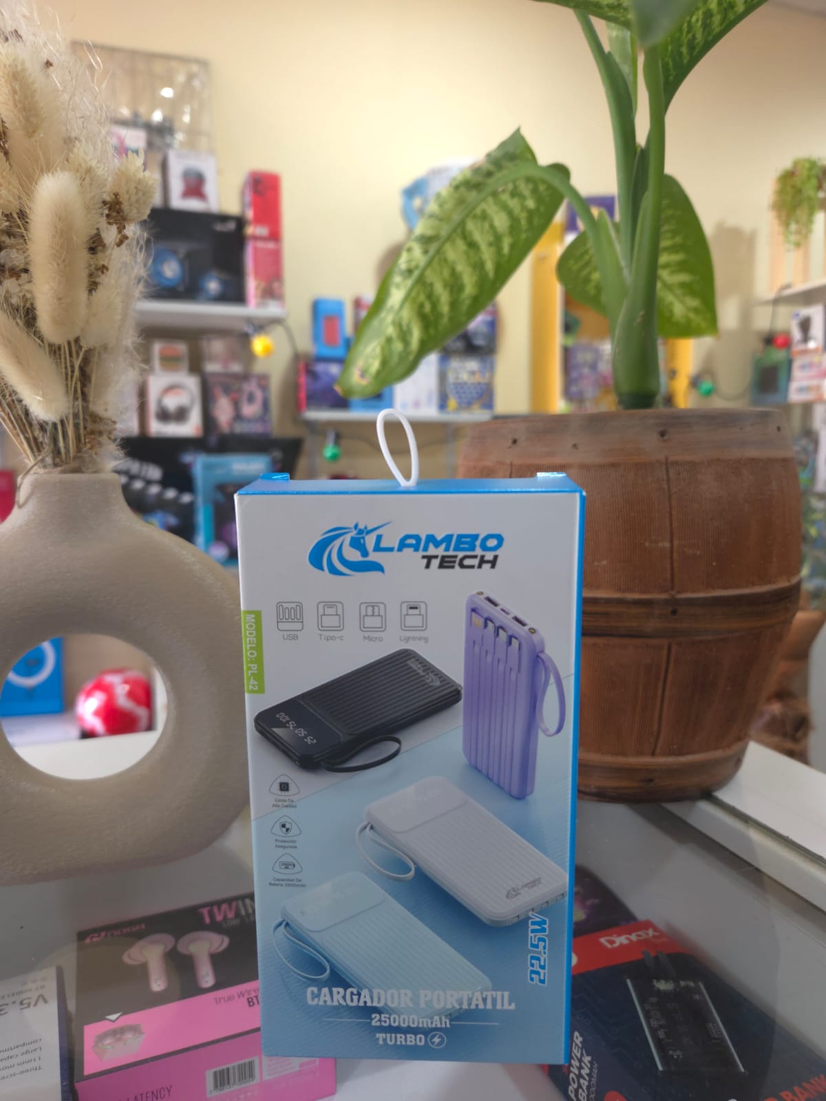 Cargador Portatil Power Bank 20000 Mah 4 En 1 Lambo Tech 1