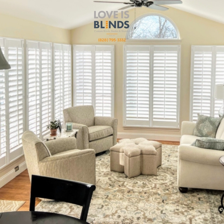 Love is Blinds-Custom Blinds, Shades, Shutters, Arden NC, (828) 795-3332 Custom Shutters