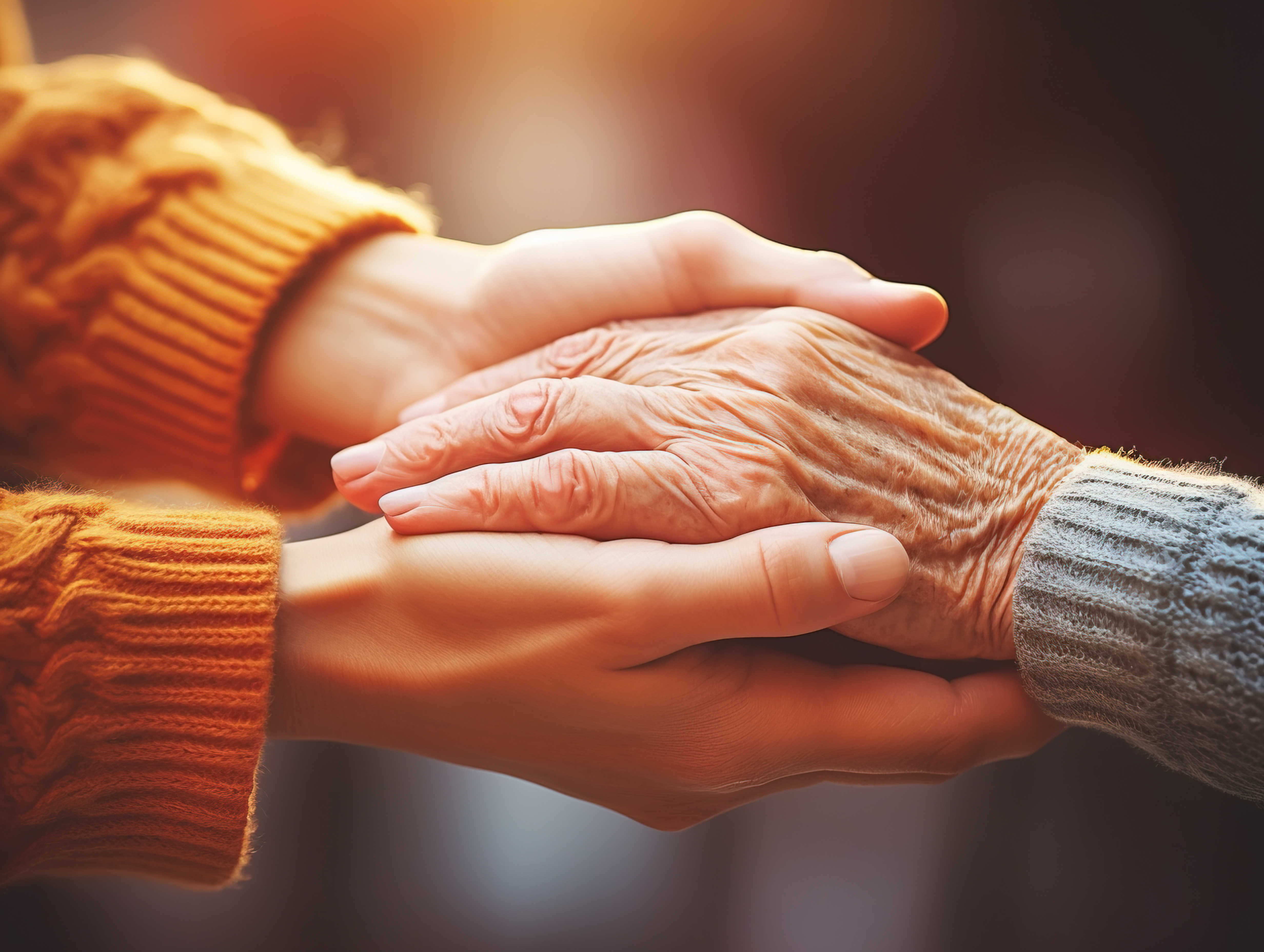 Old women hand