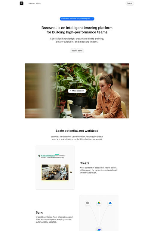 Basewell website screenshot