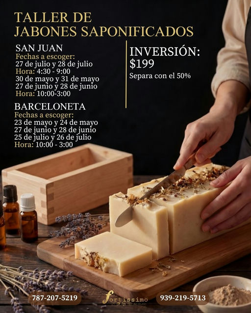 Jabones Saponificados en Frío