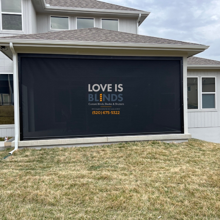 Love is Blinds Tucson AZ 8110 S Houghton Rd Ste 158-504, Tucson, AZ 85747 (520) 675-5322 Exterior Patio Shades Installation