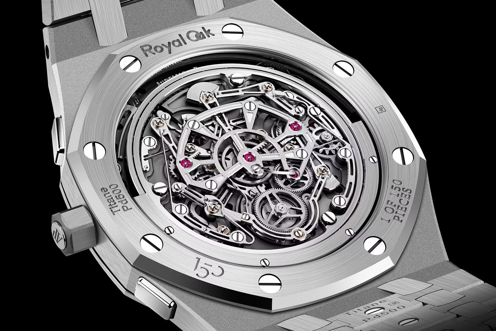 The back of an Audemars Piguet RD Series Watch – Royal Oak Jumbo RD#5 Tourbillon Chronograph