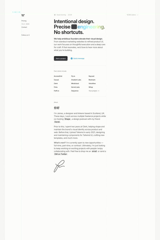 Wireframe website screenshot