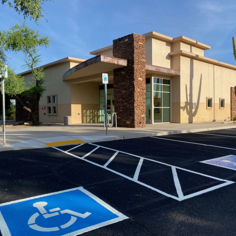 Striping Signage and Bollards