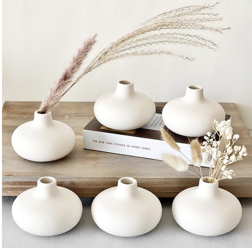 Ceramic Donut Bud Vases | Minimalist Japandi Home Decor — photo 2