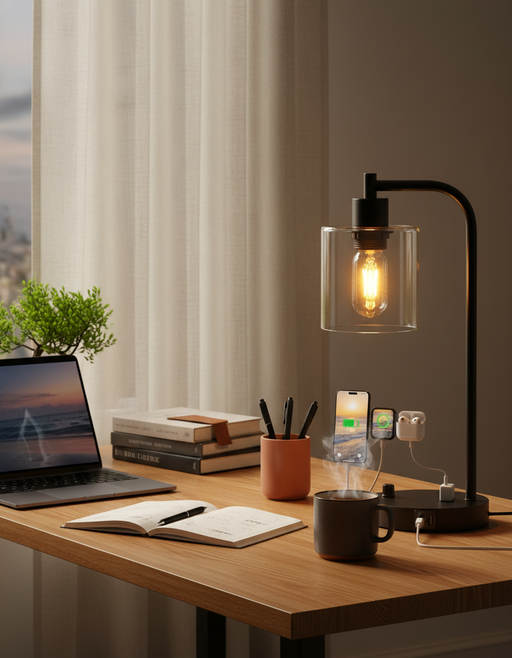 Industrial Table Lamps | Minimalist Dimmable Bedside Decor — photo 2