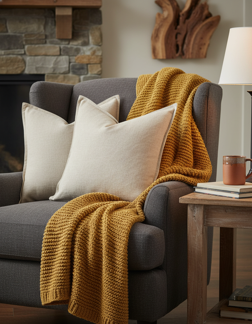 Natural Linen Throw Pillows | Japandi Minimalist Decor — photo 10