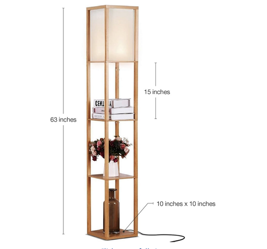 Modern Shelf Floor Lamp | Minimalist Storage & Ambient Light — photo 2