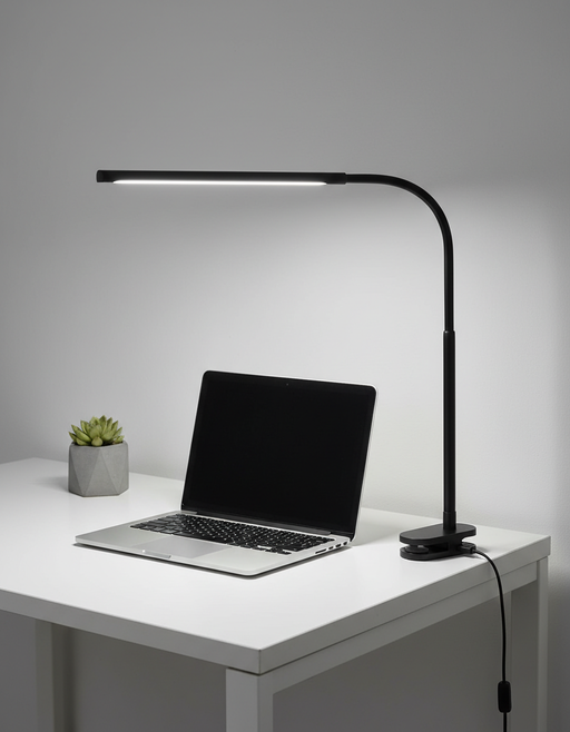 Adjustable Clip-On Desk Lamp for Personalized Ambiance, Black — photo 8