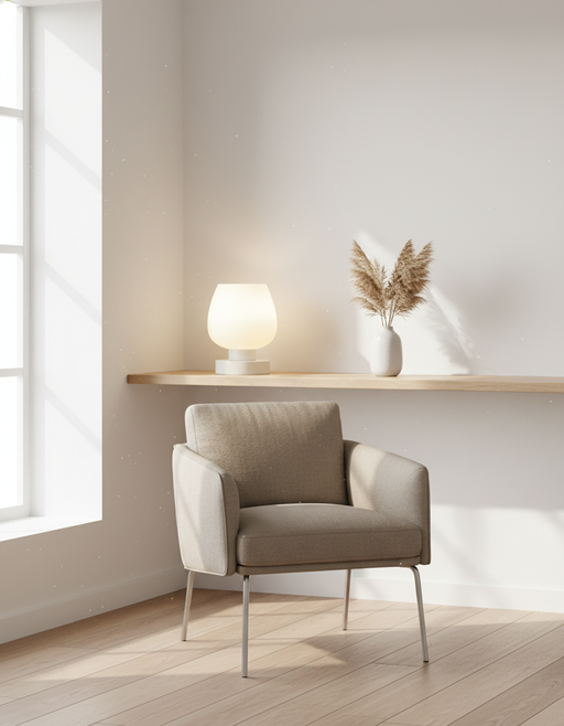 Minimalist Table Lamp | Japandi Bedside Lighting — photo 1