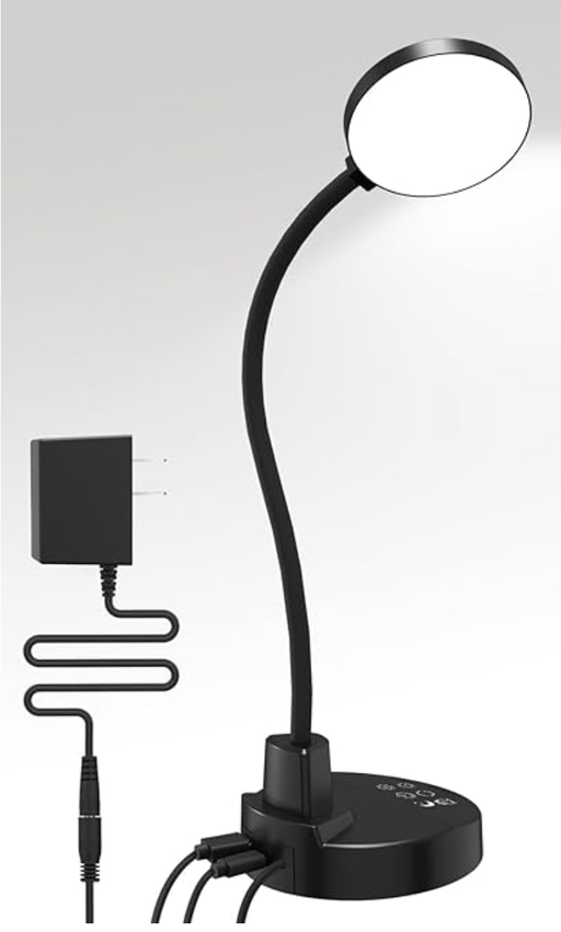 Minimalist LED Desk Lamp | Flexible Gooseneck Reading Light — photo 2